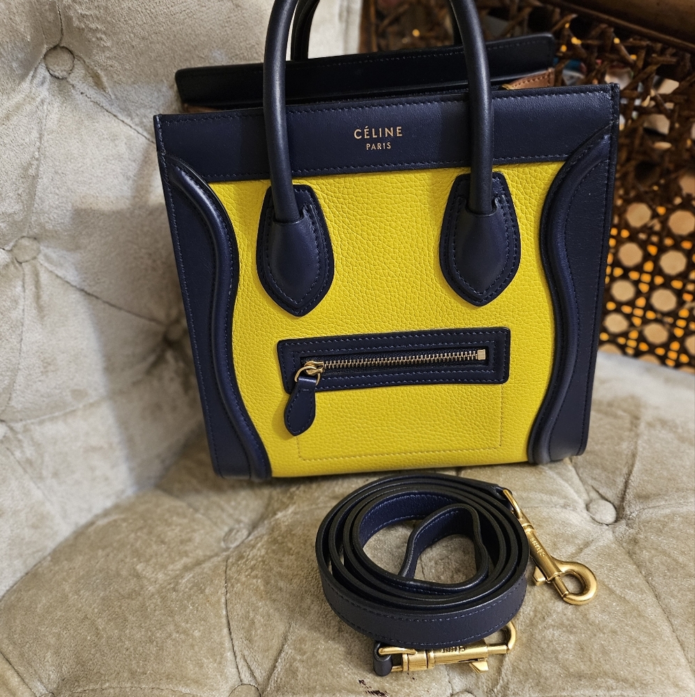 Authentic Celine Nano tote bag with strap